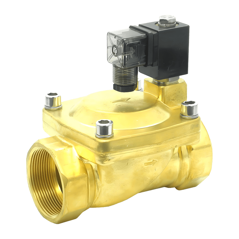 Op pijp aangesloten magneetventiel