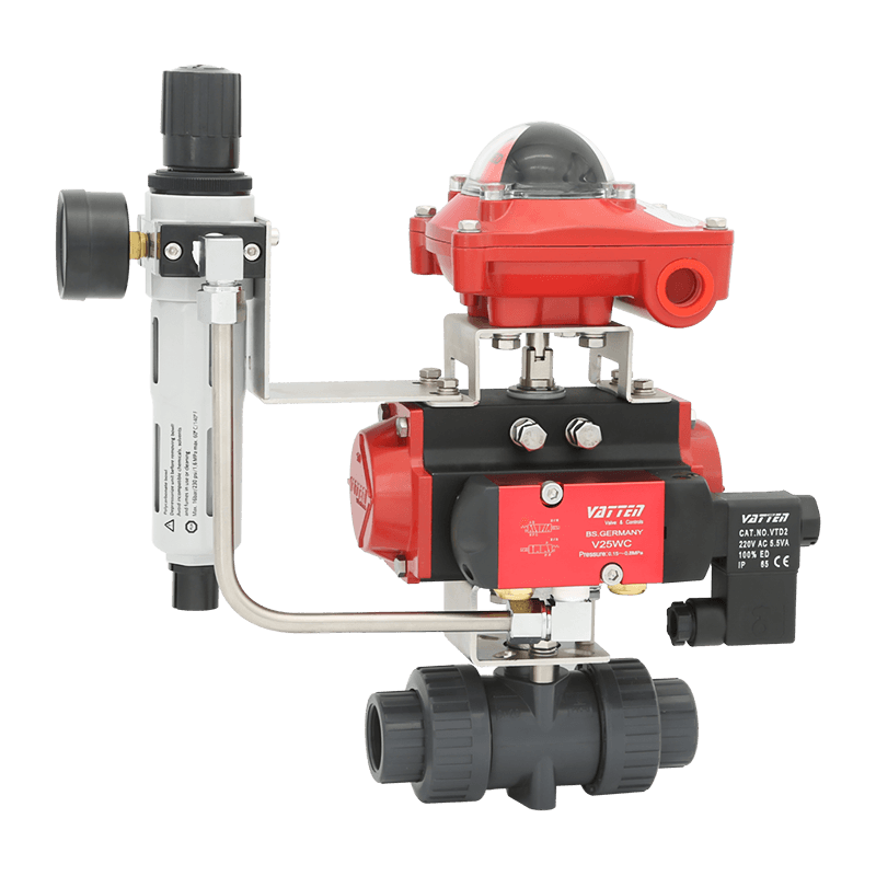 Pneumatische PVC-kogelkraan