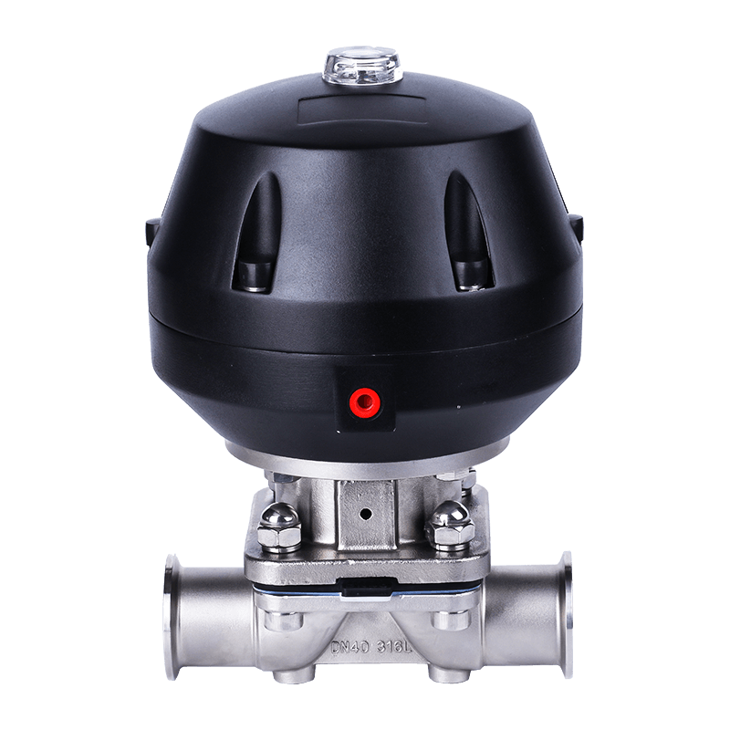 Pneumatische sanitaire membraanklep