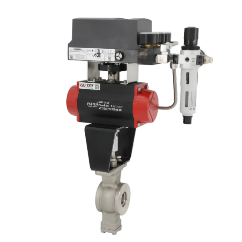 Pneumatische V-type kogelkraan